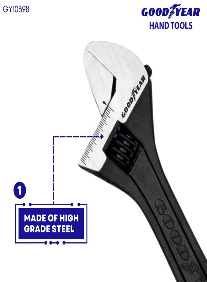 غوديير مفتاح ربط قابل للتعديل من الكروم والفاناديوم من جوديير (فضي)، 8 - Image 3